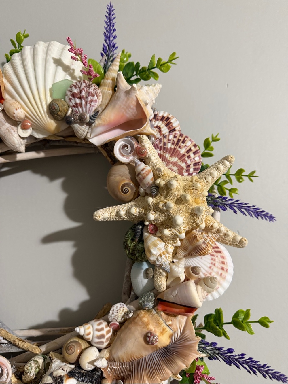 SeaShell Wreath | Coastal Decor | Beach Cottage | Handcrafted - Picture 11 of 15